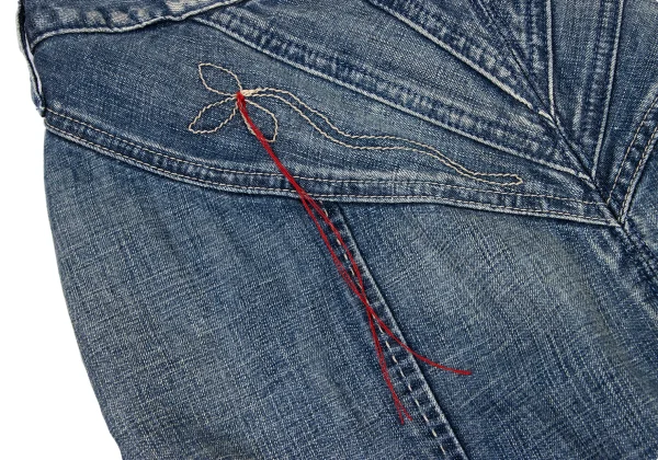 MARITHE + FRANCOIS GIRBAUD Cutting Hem Denim Skirt K-174942_014