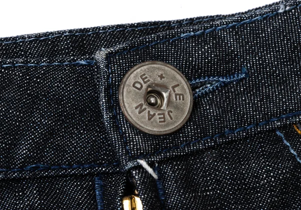 MARITHE + FRANCOIS GIRBAUD Cutting Hem Embroidery Denim Skirt K-174943_006