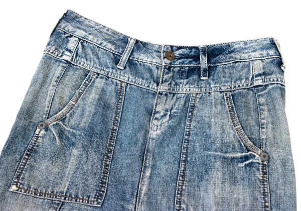 MARITHE + FRANCOIS GIRBAUD Switching Denim Skirt K-174944_003