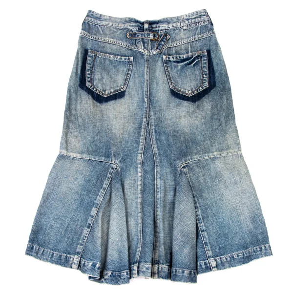 MARITHE + FRANCOIS GIRBAUD Switching Denim Skirt K-174944_009