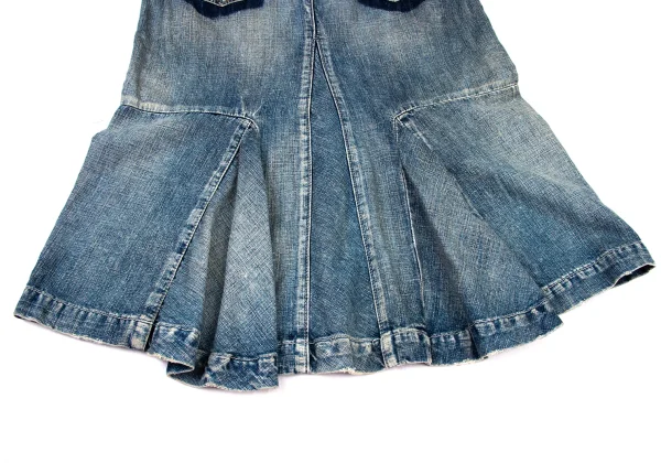 MARITHE + FRANCOIS GIRBAUD Switching Denim Skirt K-174944_012