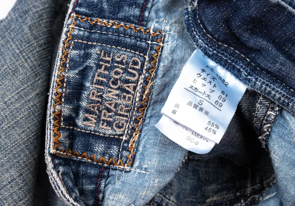 MARITHE + FRANCOIS GIRBAUD Switching Denim Skirt K-174944_015