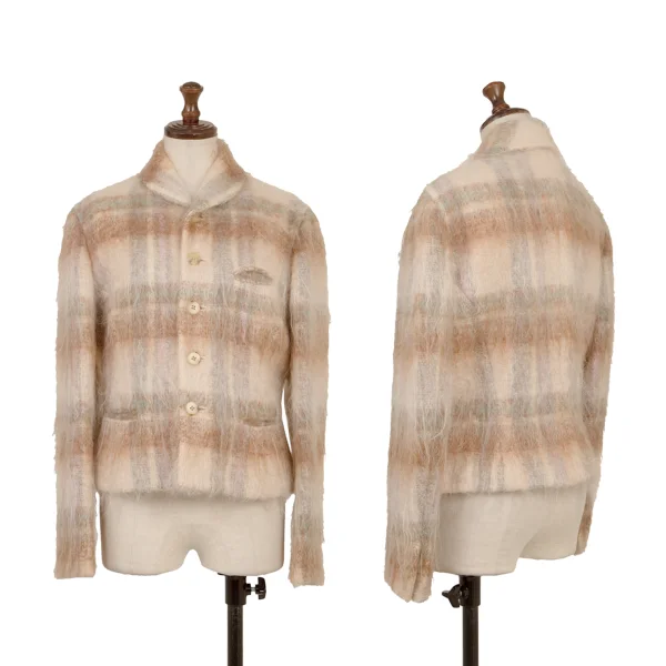 Ralph Lauren Mohair Blended Shaggy Wool Check Jecket & Skirt K-174948_002