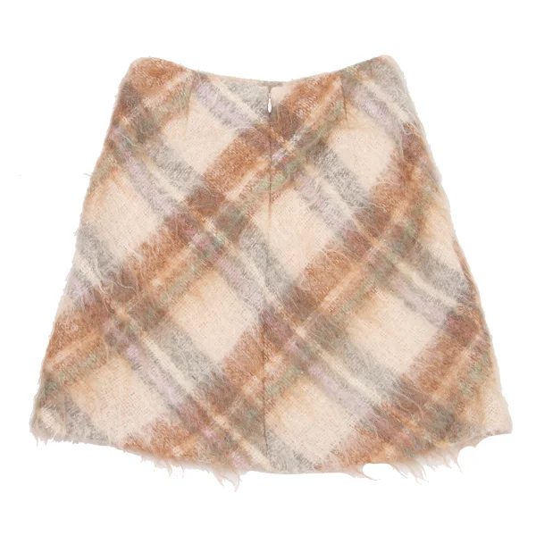 Ralph Lauren Mohair Blended Shaggy Wool Check Jecket & Skirt K-174948_017