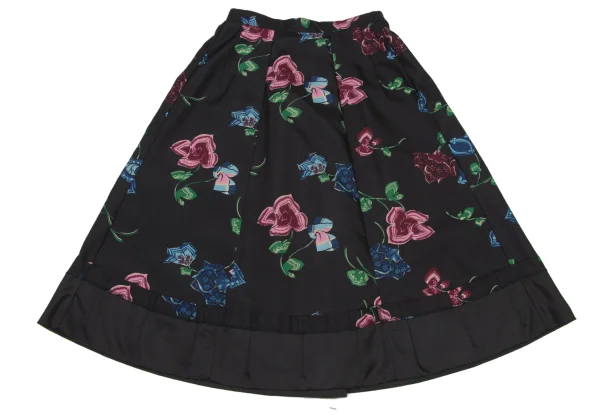 robe de chambre COMME des GARCONS Floral Printed Poly Skirt K-174953_002