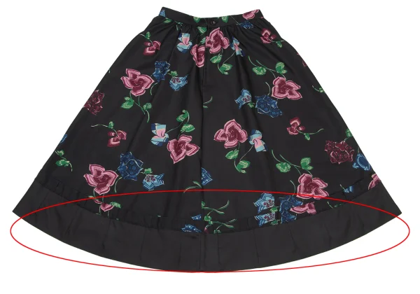 robe de chambre COMME des GARCONS Floral Printed Poly Skirt K-174953_010