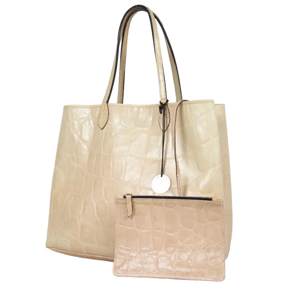 10 Corso Como Crocodile Emboss Totebag Beige  K-174958_001