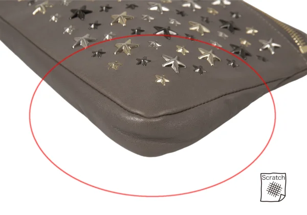 JIMMY CHOO Star-Studded Leather Clutch Bag K-174959_007