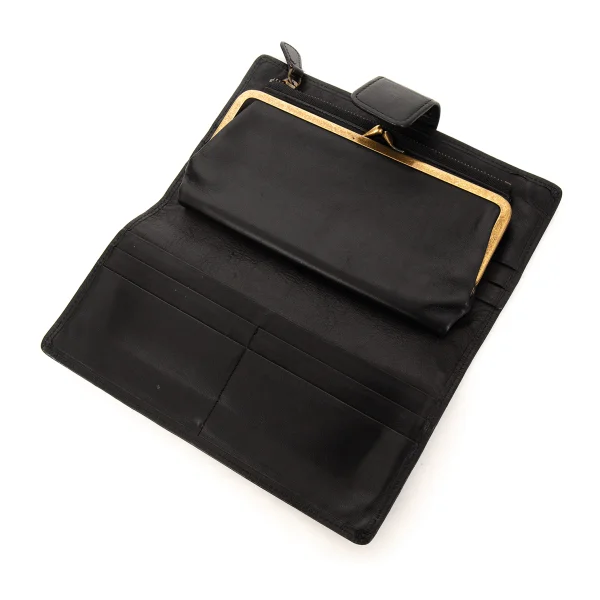 DRIES VAN NOTEN Kiss Lock Bi Fold Leather Wallet K-174960_012