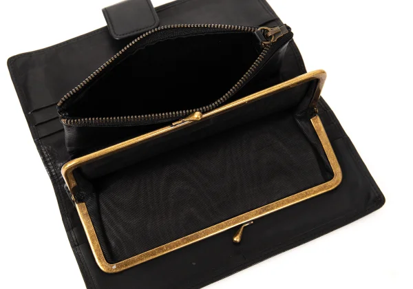 DRIES VAN NOTEN Kiss Lock Bi Fold Leather Wallet K-174960_013