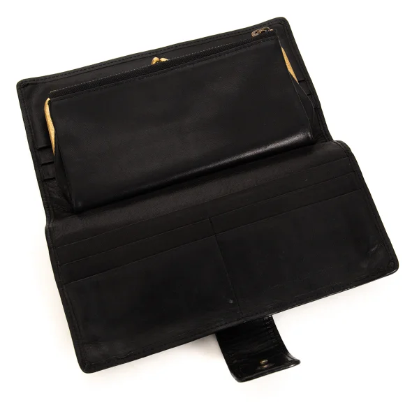 DRIES VAN NOTEN Kiss Lock Bi Fold Leather Wallet K-174960_014