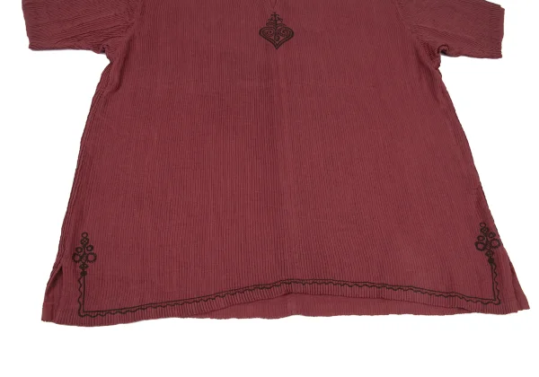 ISSEY MIYAKE HaaT Ethnic-Print Pintuck Top K-174964_010