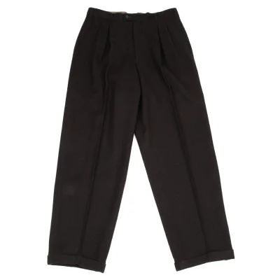 COMME des GARCONS HOMME Brushed Wool Double Tuck Pants