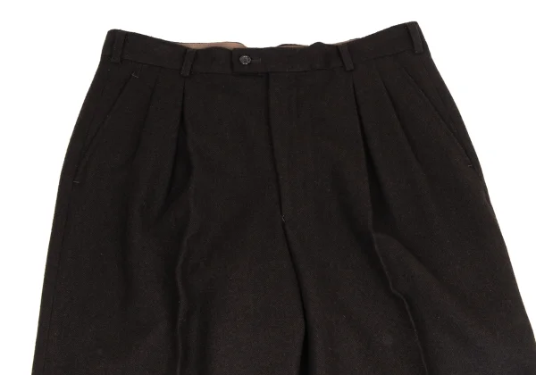 COMME des GARCONS HOMME Brushed Wool Double Tuck Pants K-174969_002