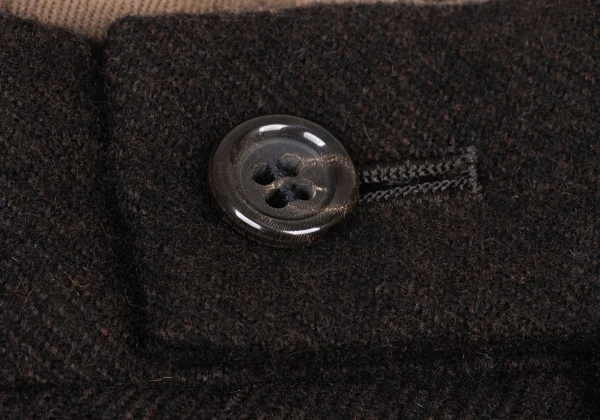COMME des GARCONS HOMME Brushed Wool Double Tuck Pants K-174969_003