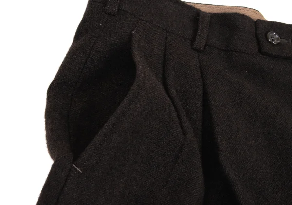 COMME des GARCONS HOMME Brushed Wool Double Tuck Pants K-174969_004