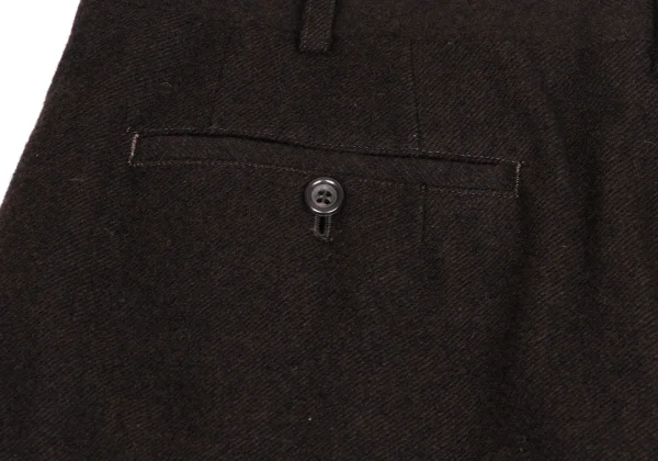 COMME des GARCONS HOMME Brushed Wool Double Tuck Pants K-174969_011