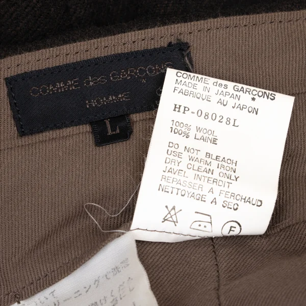 COMME des GARCONS HOMME Brushed Wool Double Tuck Pants K-174969_013