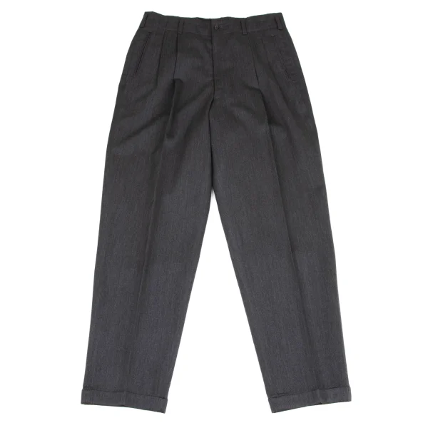 COMME des GARCONS HOMME Wool Two Tuck Pants Grey L K-174970_001