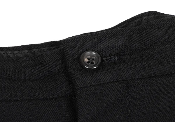 COMME des GARCONS HOMME Wool Shadow Striped Tuck Pants K-174972_003