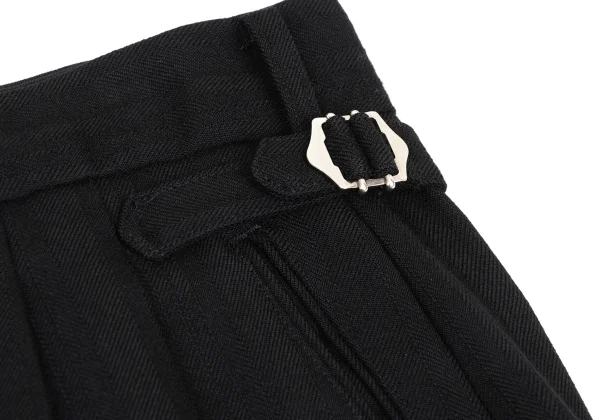 COMME des GARCONS HOMME Wool Shadow Striped Tuck Pants K-174972_004