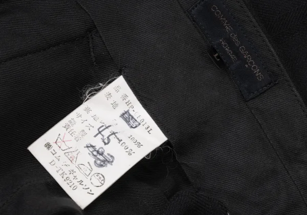 COMME des GARCONS HOMME Wool Shadow Striped Tuck Pants K-174972_017