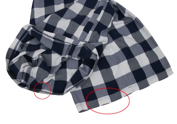 Y's Cotton Rayon Check 2WAY Skirt Pants K-174976_010