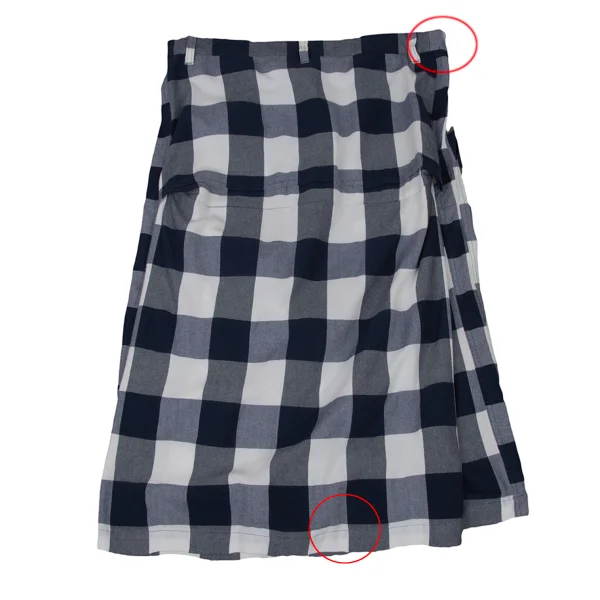 Y's Cotton Rayon Check 2WAY Skirt Pants K-174976_013