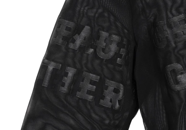 Jean Paul GAULTIER CLASSIQUE Rubber Logo Print Mesh Shirt K-174980_007