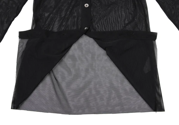 Jean Paul GAULTIER CLASSIQUE Rubber Logo Print Mesh Shirt K-174980_011