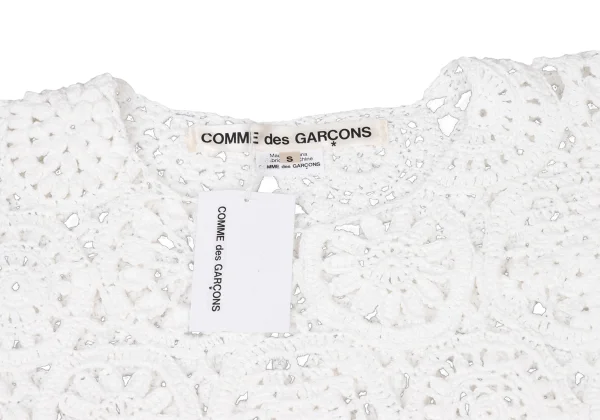 COMME des GARCONS Cotton Lace Short Sleeve Knit K-174985_004