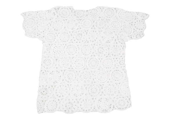 COMME des GARCONS Cotton Lace Short Sleeve Knit K-174985_008