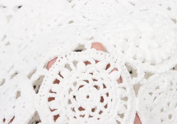 COMME des GARCONS Cotton Lace Short Sleeve Knit K-174985_010
