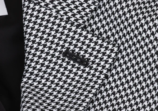 COMME des GARCONS GIRL Poly Ribbon Frill Hem Houndstooth Jacket K-174986_005