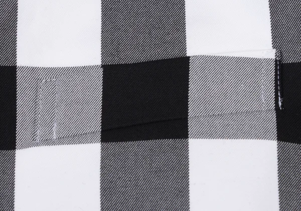 COMME des GARCONS GIRL Cotton Check Sailor Collar Layered Round Collar Jacket K-174987_006