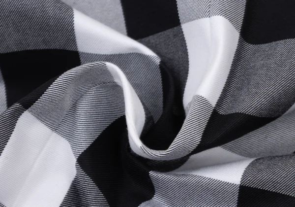COMME des GARCONS GIRL Cotton Check Sailor Collar Layered Round Collar Jacket K-174987_015