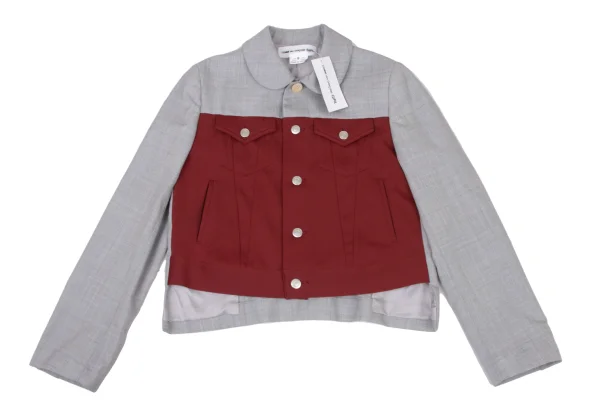 COMME des GARCONS GIRL Front Switching Round-Collar Jacket K-174988_002