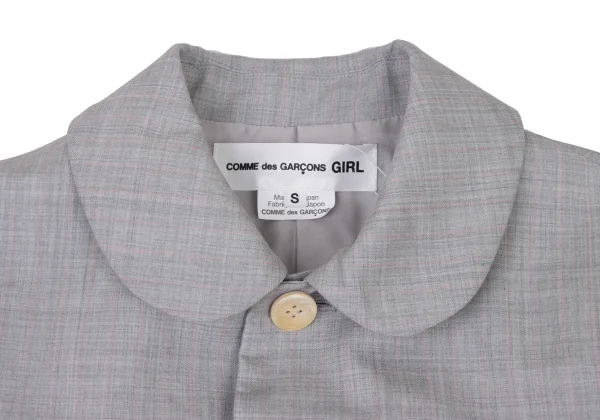 COMME des GARCONS GIRL Front Switching Round-Collar Jacket K-174988_004