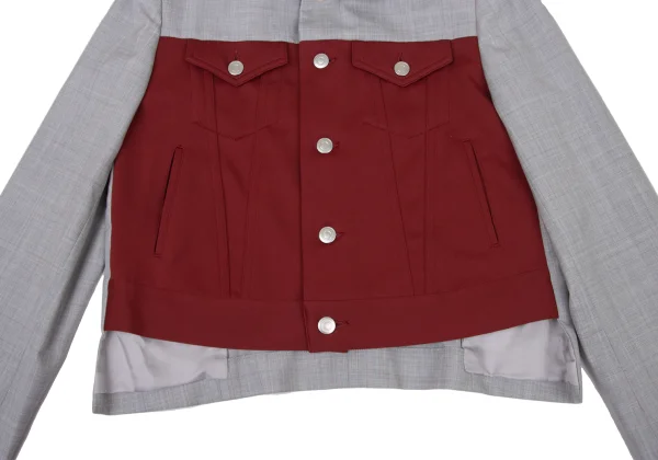 COMME des GARCONS GIRL Front Switching Round-Collar Jacket K-174988_009