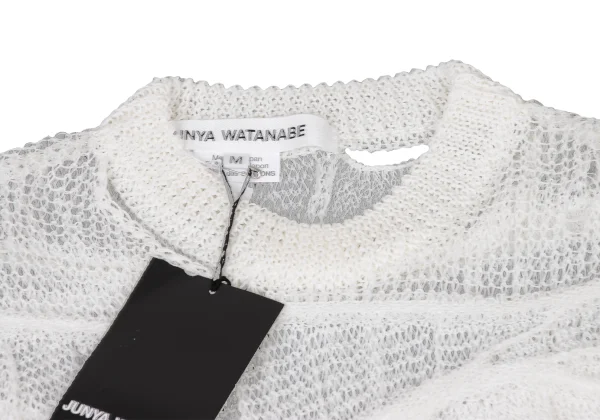 JUNYA WATANABE Linen Blend Crush Design Sleeveless Knit Top K-174990_004