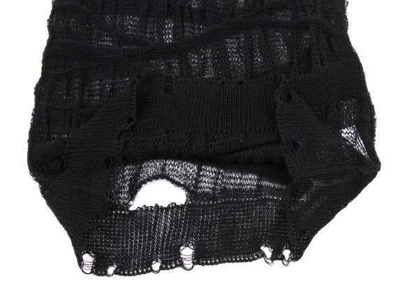 JUNYA WATANABE Linen Blend Distressed Design Knit K-174991_010