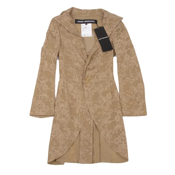 JUNYA WATANABE Floral Embroidery Nylon Mesh Tailcoat Jacket K-174993_002