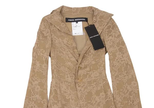 JUNYA WATANABE Floral Embroidery Nylon Mesh Tailcoat Jacket K-174993_003