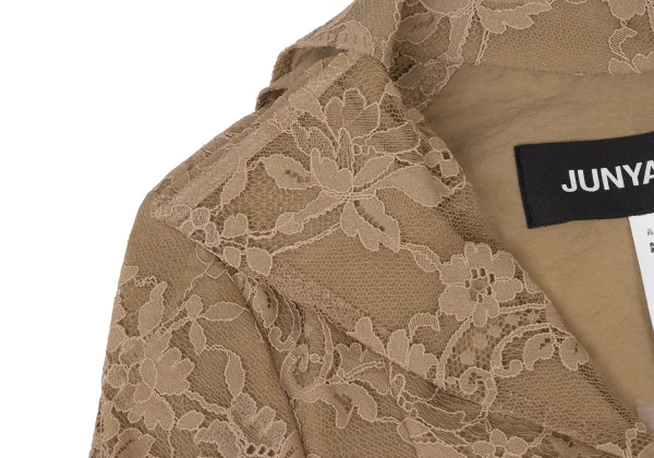 JUNYA WATANABE Floral Embroidery Nylon Mesh Tailcoat Jacket K-174993_005