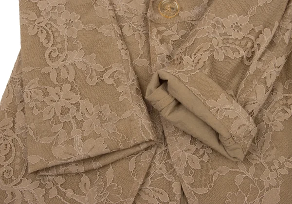 JUNYA WATANABE Floral Embroidery Nylon Mesh Tailcoat Jacket K-174993_007