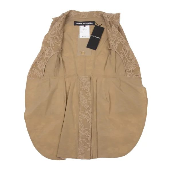 JUNYA WATANABE Floral Embroidery Nylon Mesh Tailcoat Jacket K-174993_010