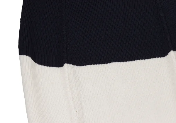 JUNYA WATANABE Wool Blend Ribbed Knit Paneling Flare Skirt  K-174995_005