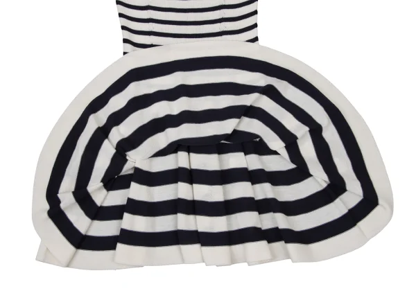 JUNYA WATANABE Wool Blend Ribbed Knit Paneling Flare Skirt  K-174995_010