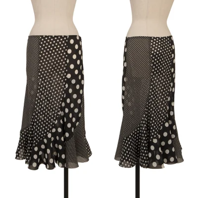 JUNYA WATANABE Poly Curved Multi Dot Flare Skirt