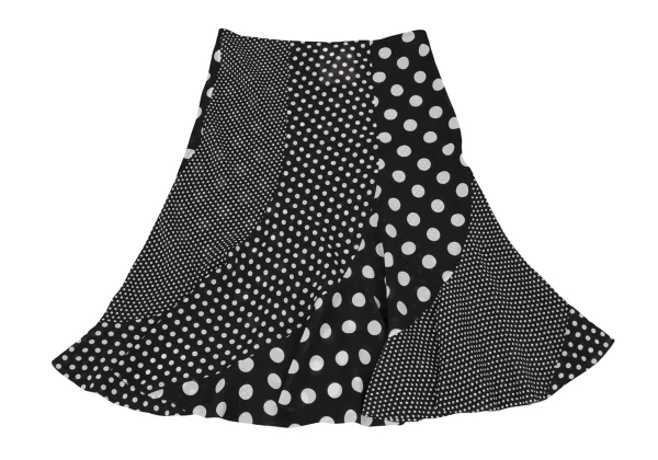 JUNYA WATANABE Poly Curved Multi Dot Flare Skirt K-174996_002